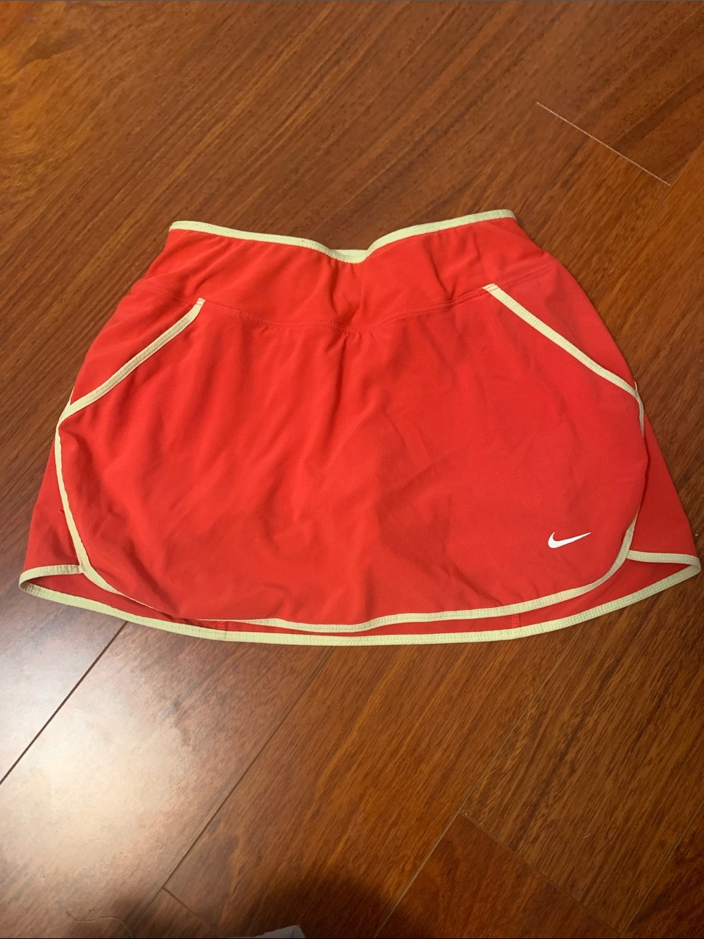 Nike Red Skater Skort with Cream Trim